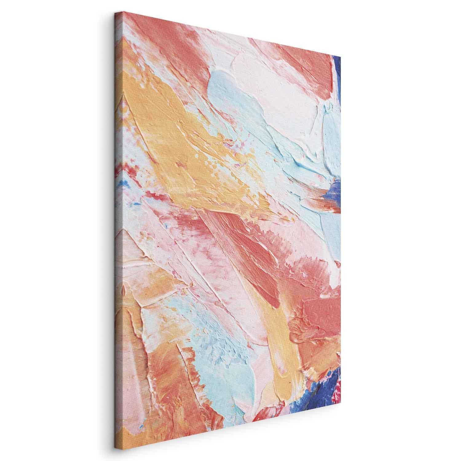 Tableau - Spring Shades - A Colorful Mix of Warm and Cool Tones on Canvas