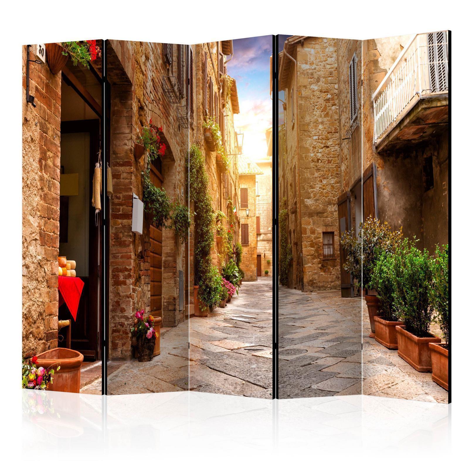 Paravent - Colourful Street in Tuscany II