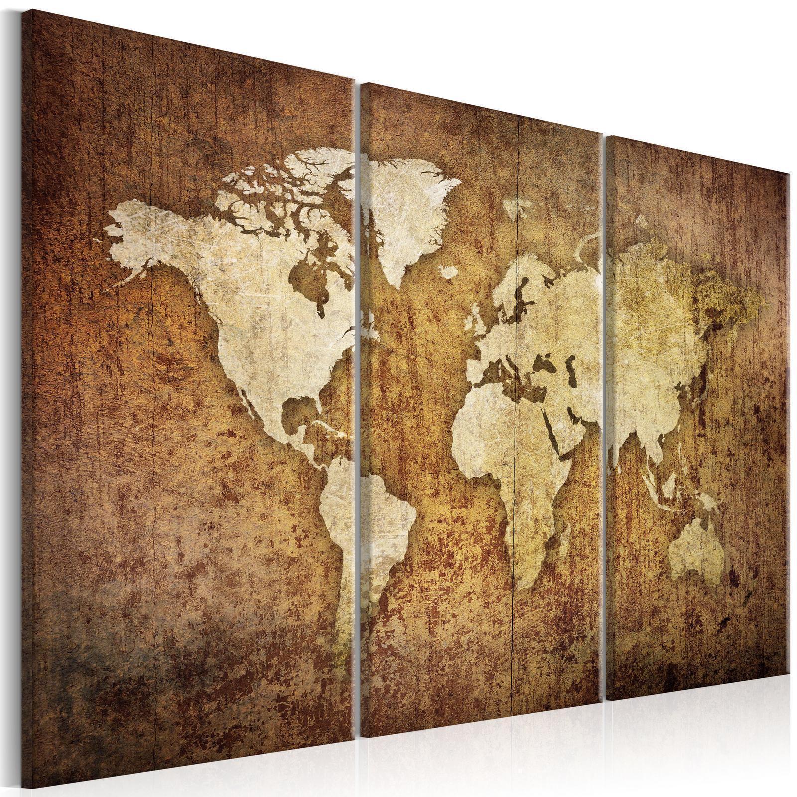 Tableau - World Map: Brown Texture