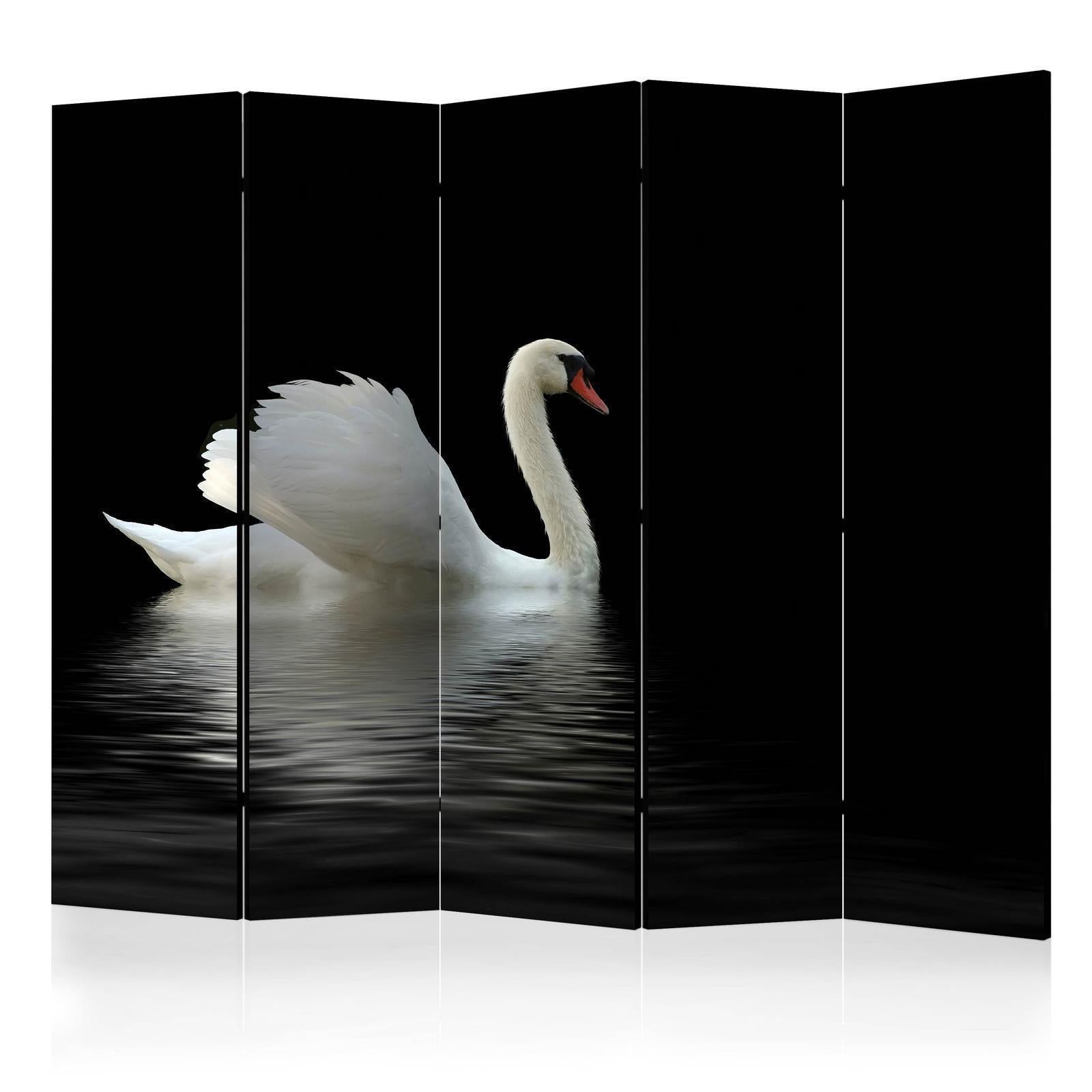 Paravent - swan (black and white) II