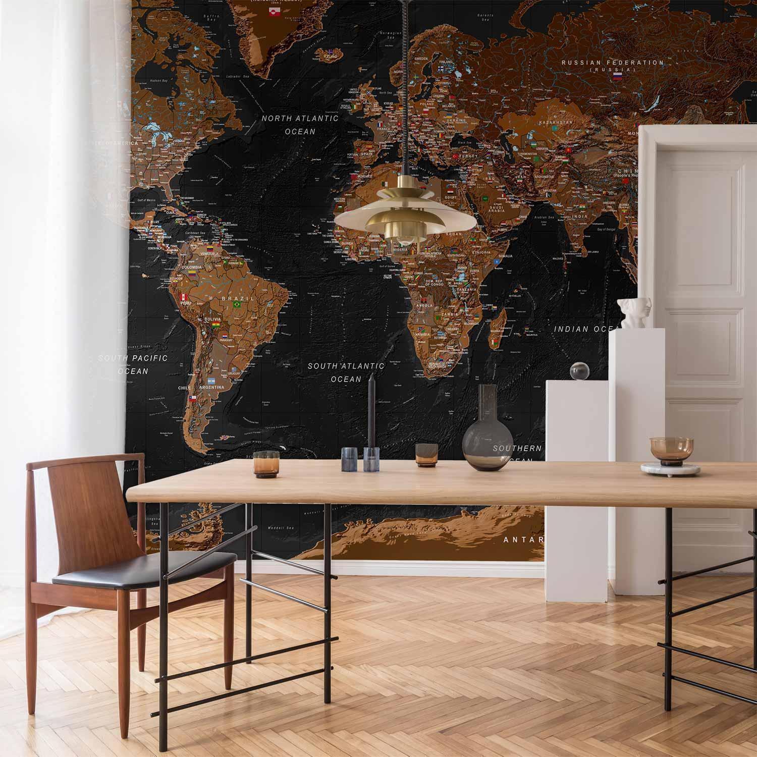 Papier peint - World: Stylish Map