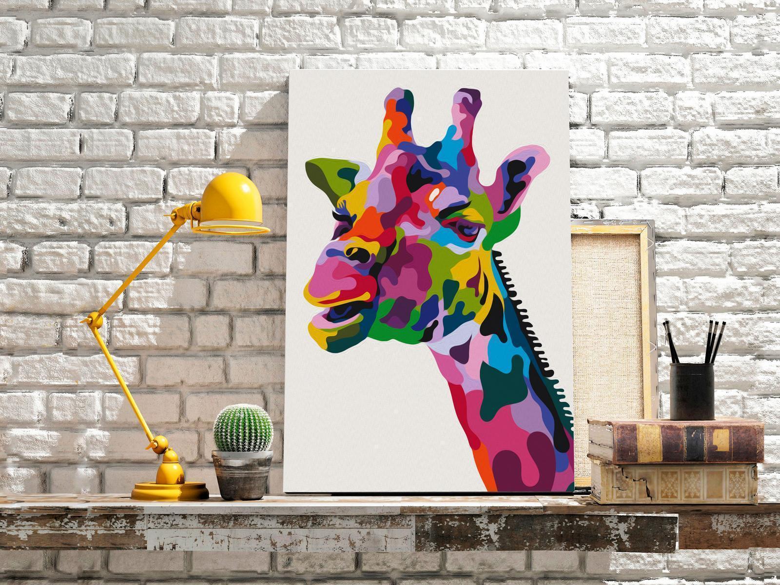 Peinture par numéros - Colourful Giraffe