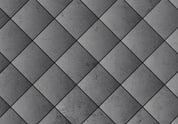 Papier peint - Grey symmetry - geometric pattern in concrete pattern with black joints