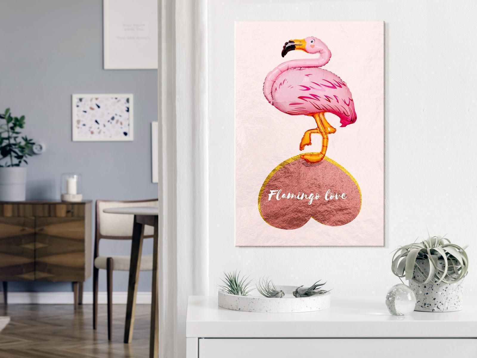 Tableau - Flamingo in Love (1 Part) Vertical