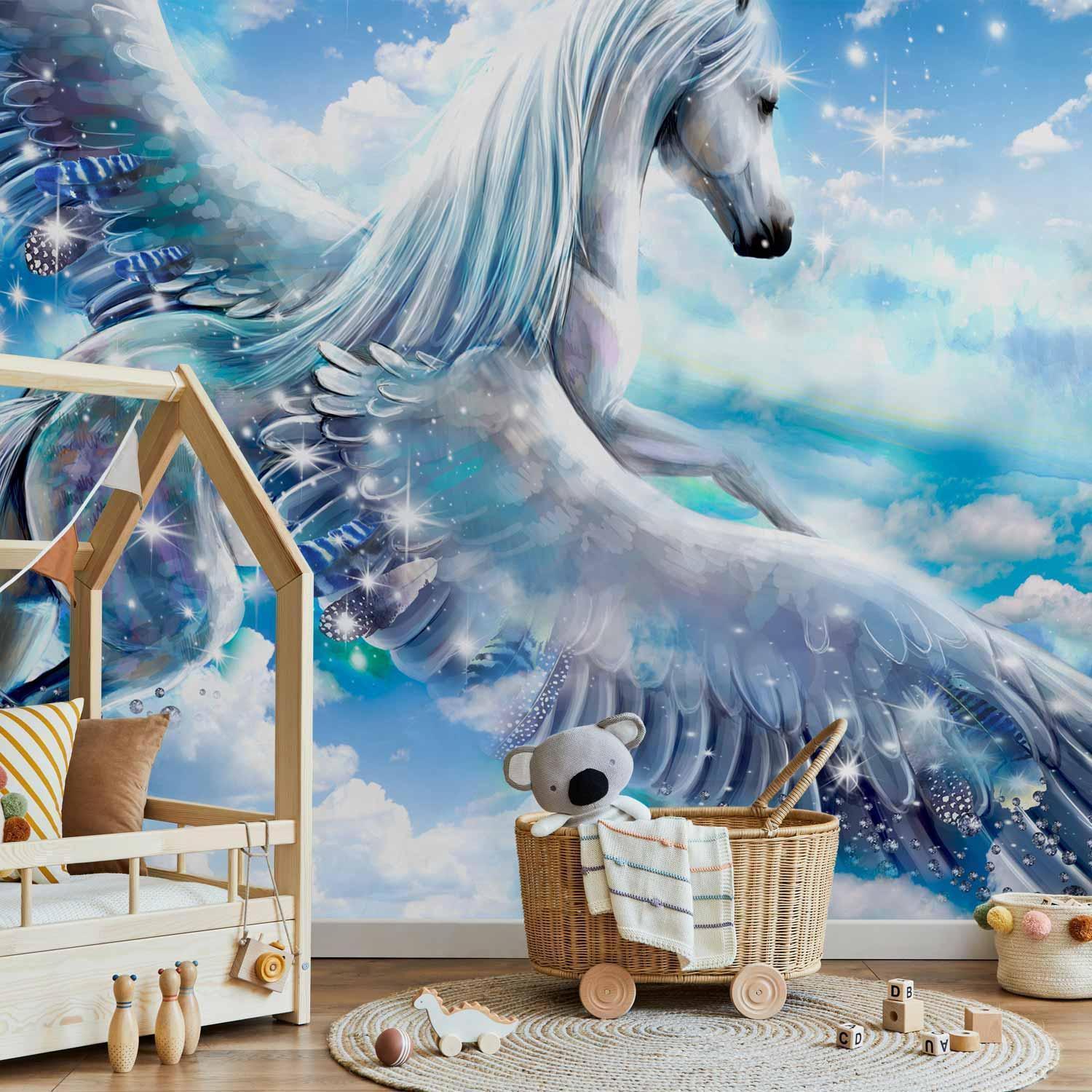 Papier peint - Pegasus (Blue)