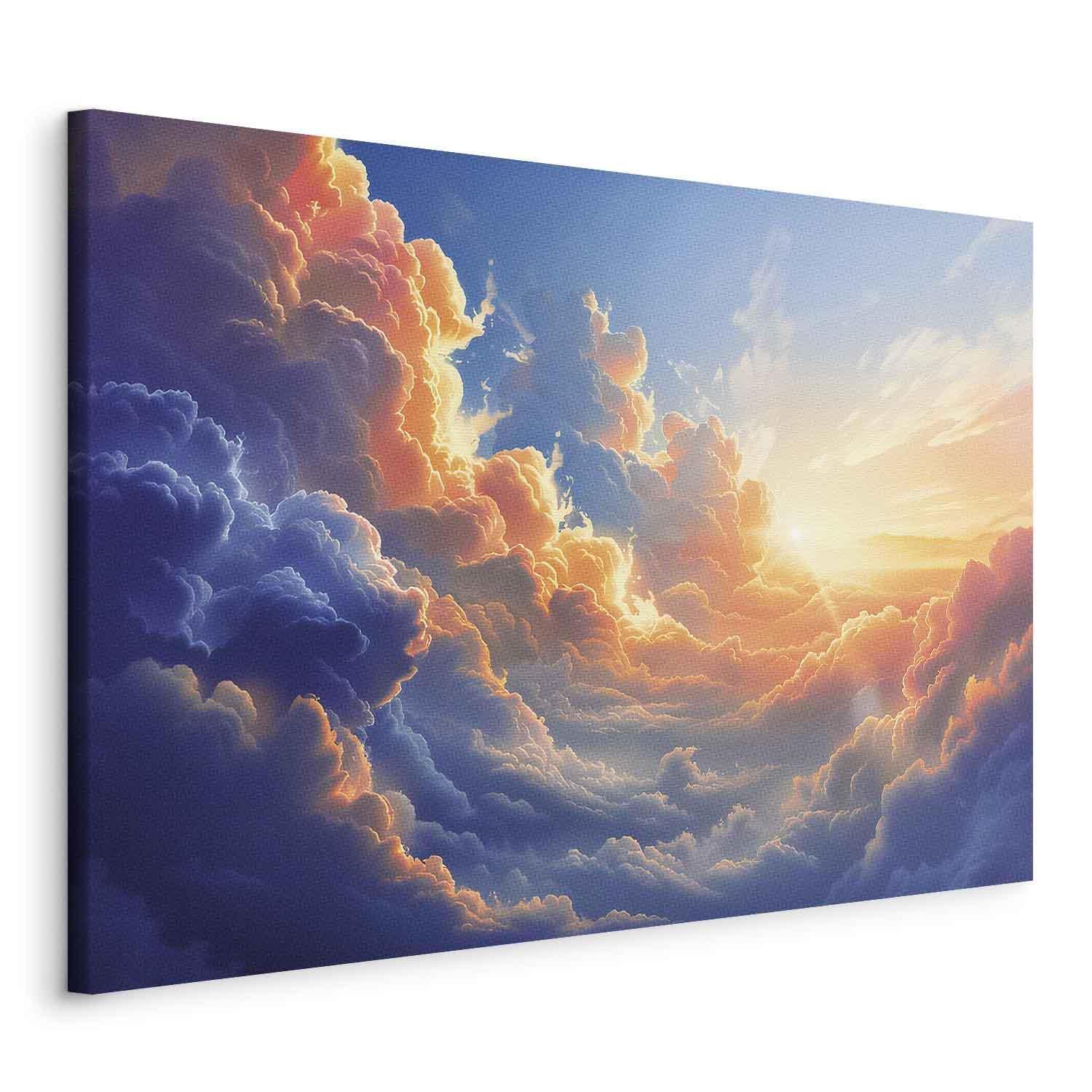 Tableau - Sunset Over a Cloudy Sea: A Wonderful Symphony of Colors