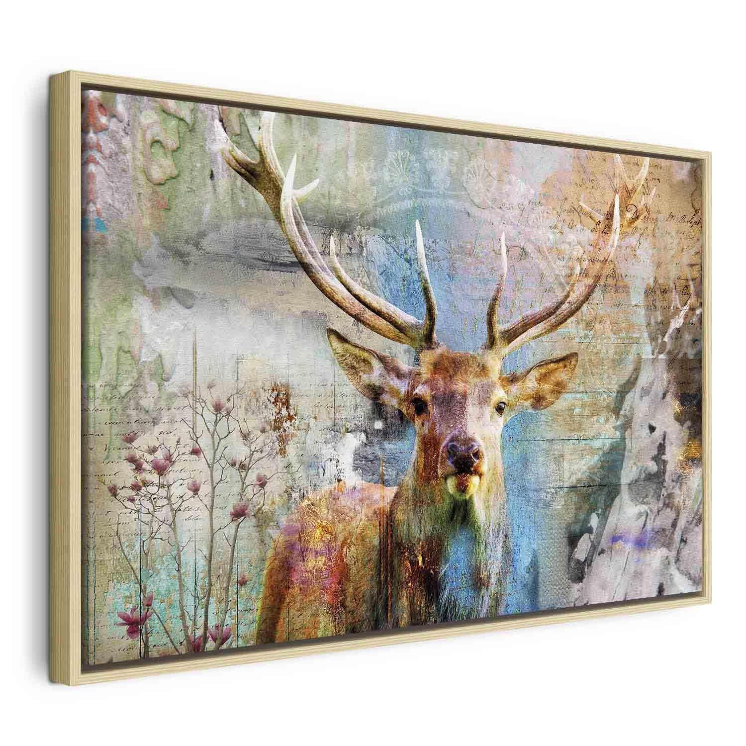 Tableau - Deer on Wood