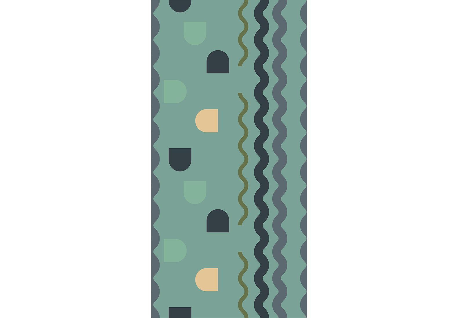 Tapisserie murale - Mint Wave