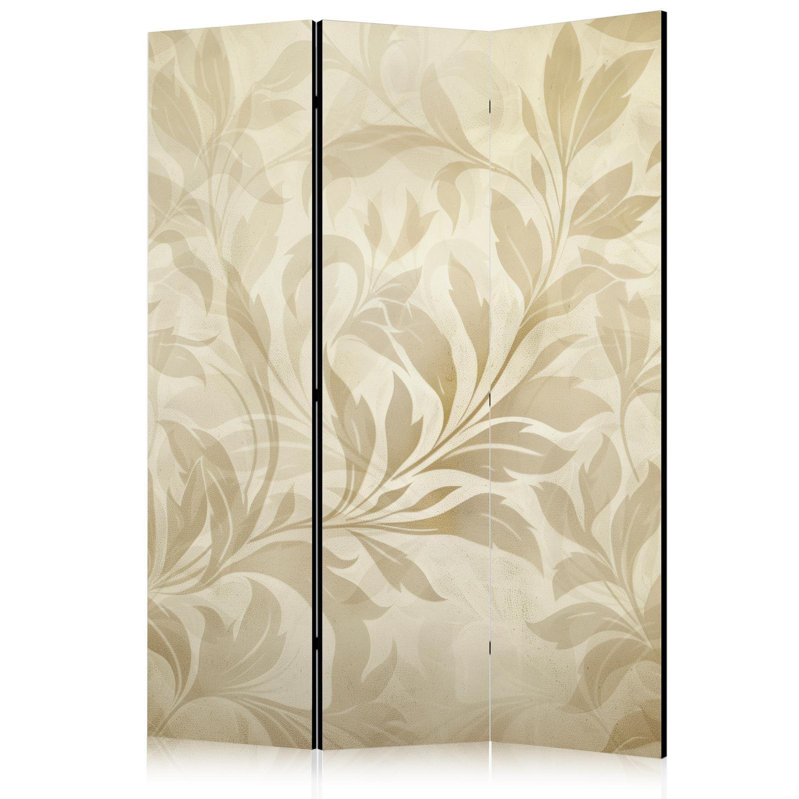 Paravent - Botanical Motif with Leaves and Vines in Sandy Colors