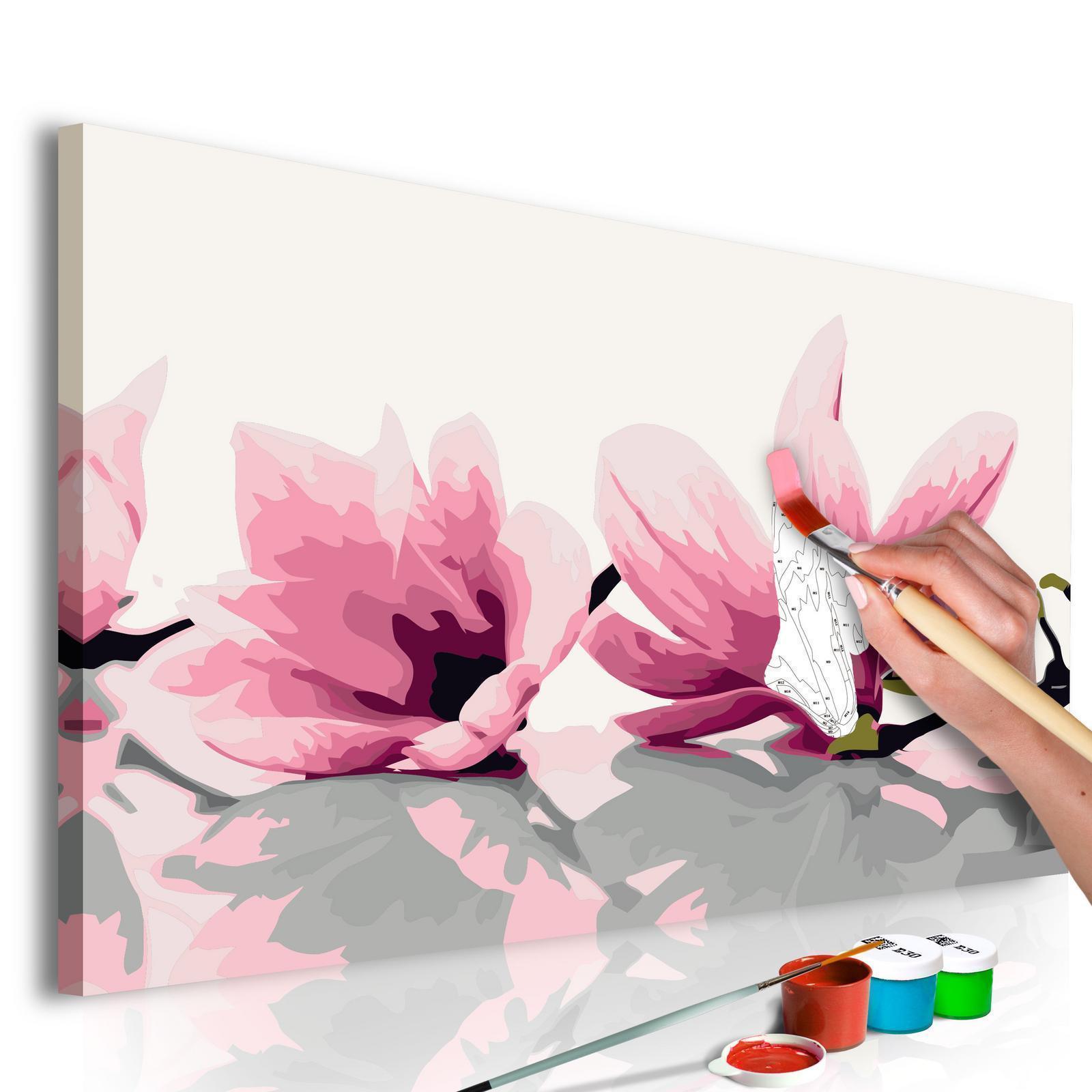 Peinture par numéros - Magnolia (White Background)