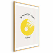 Poster - Shuttlecock Against the Yellow Sun
