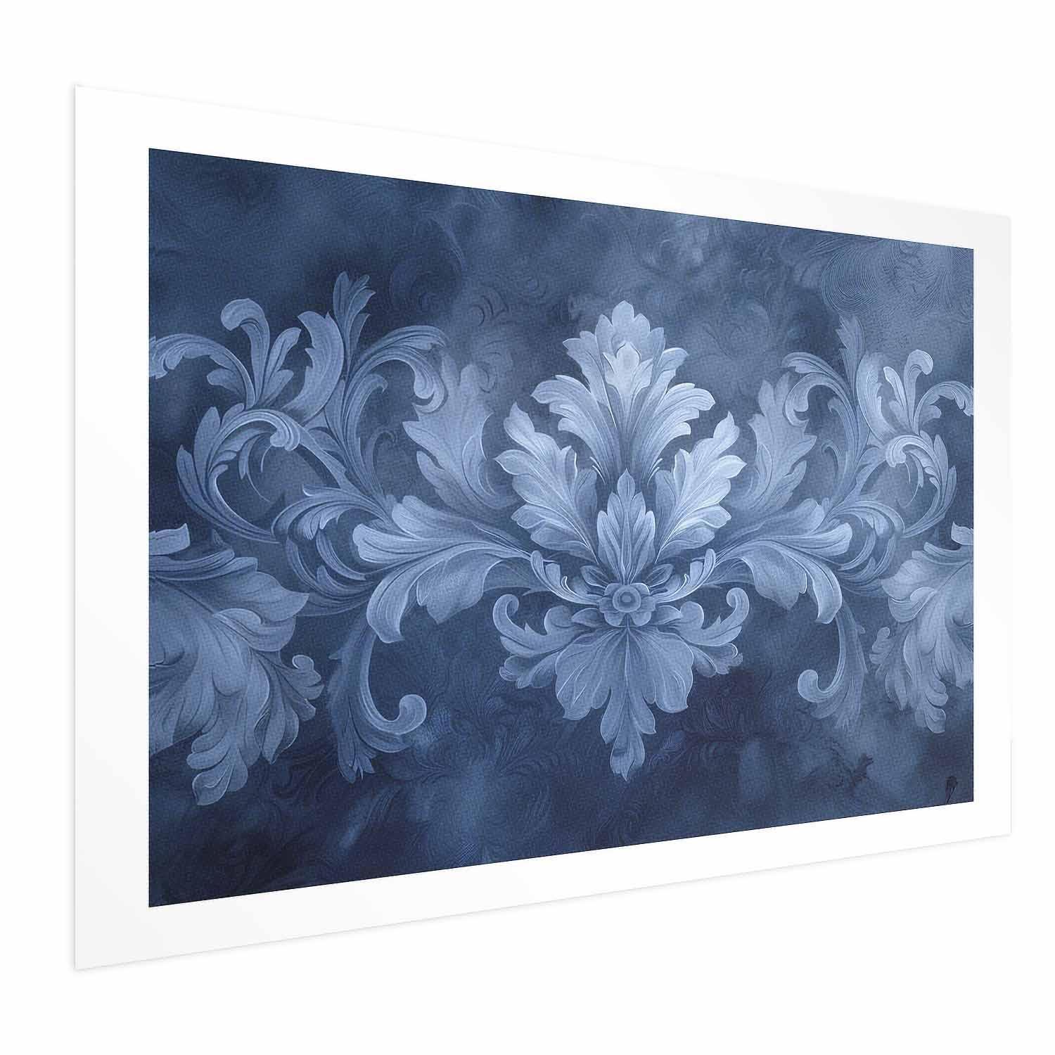 Poster - Blue Ornament in Cool Shades