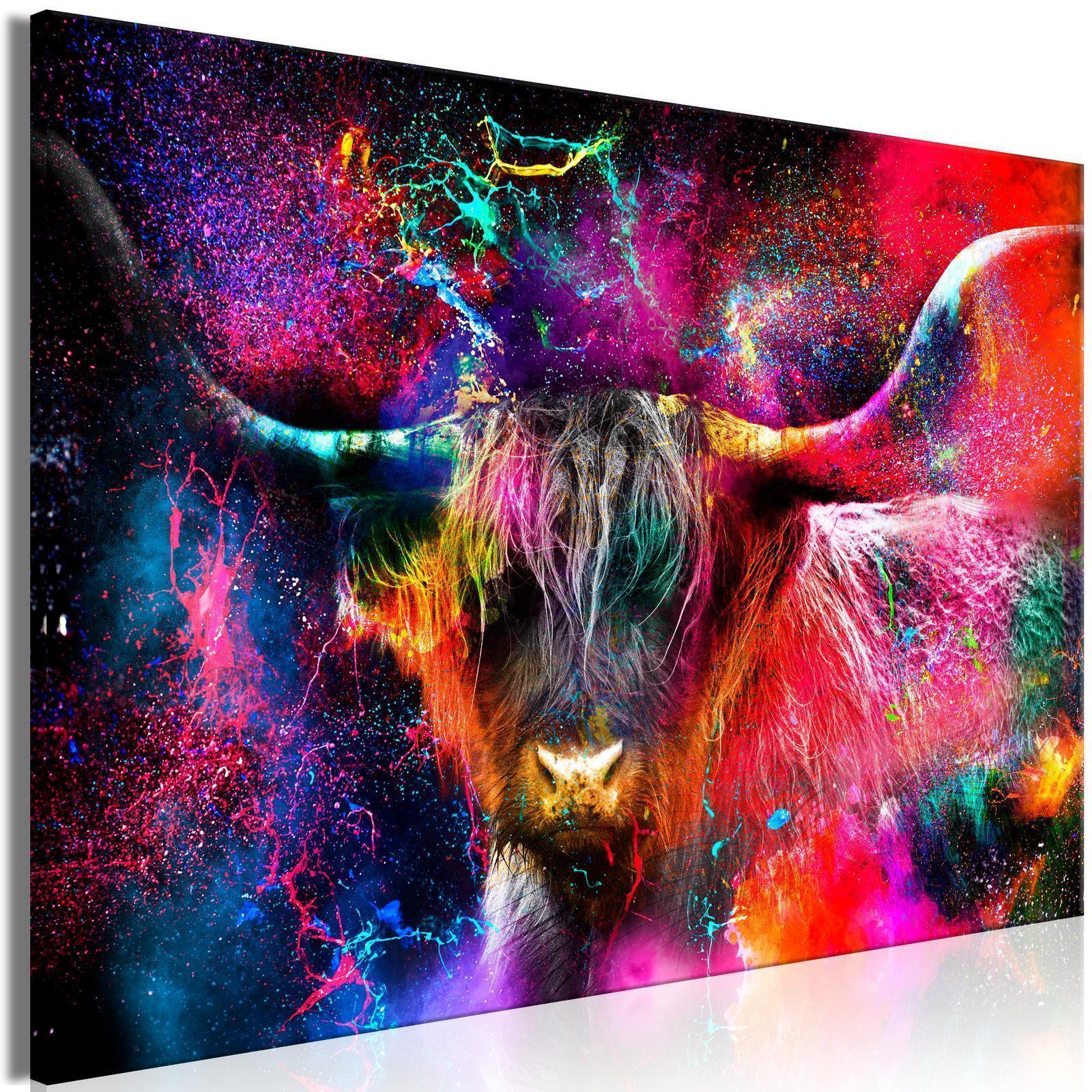 Tableau - Colorful Bull (1 Part) Wide