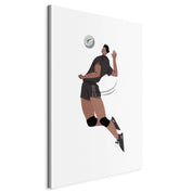 Tableau - Volleyball Player on a White Background - Illustration