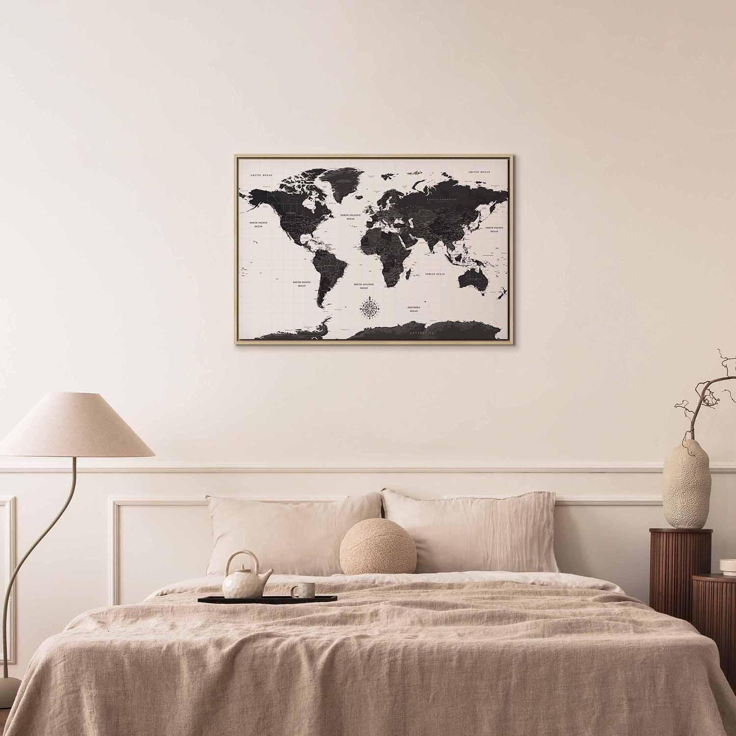 Tableau - Black and White Map (1 Part) Wide