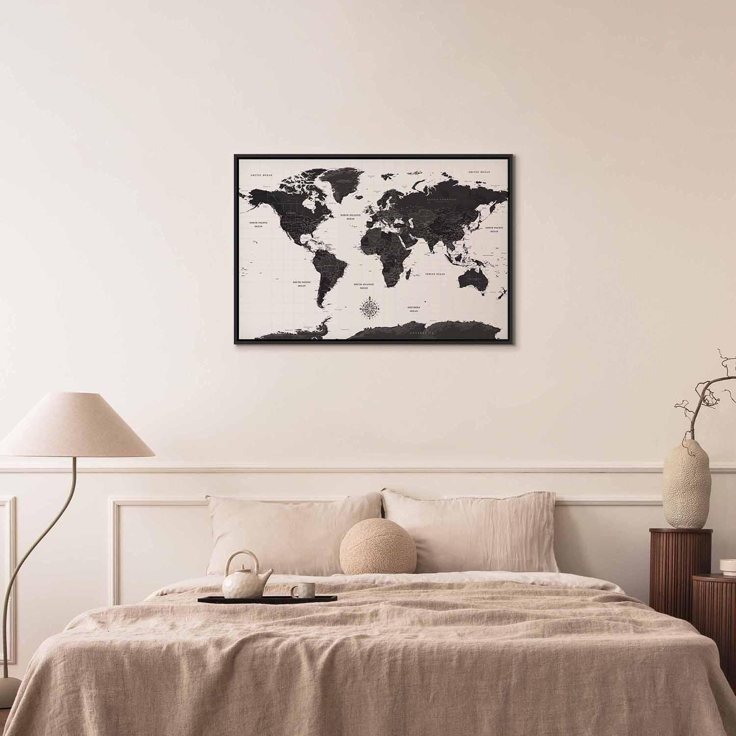 Tableau - Black and White Map (1 Part) Wide