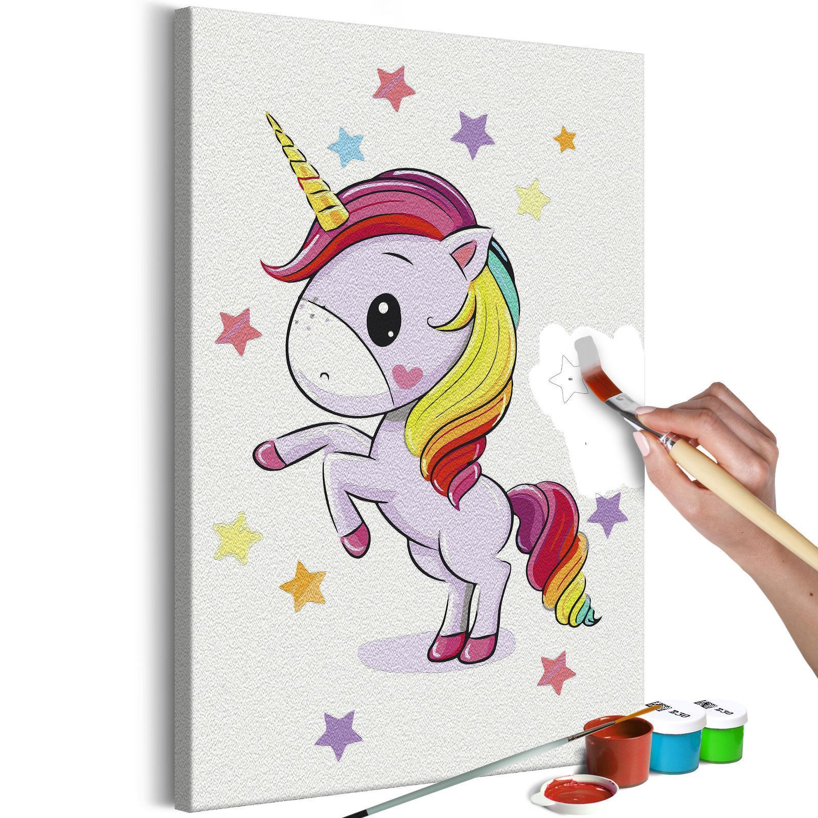 Peinture par numéros - Rainbow Unicorn