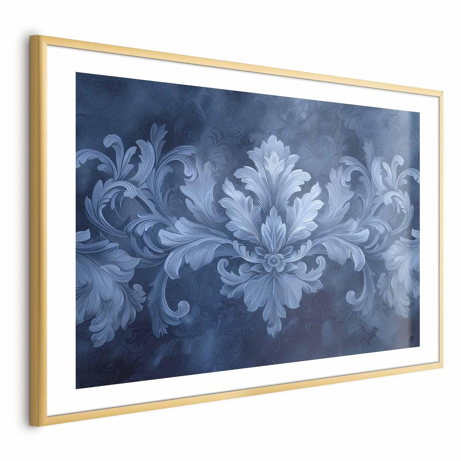 Poster - Blue Ornament in Cool Shades