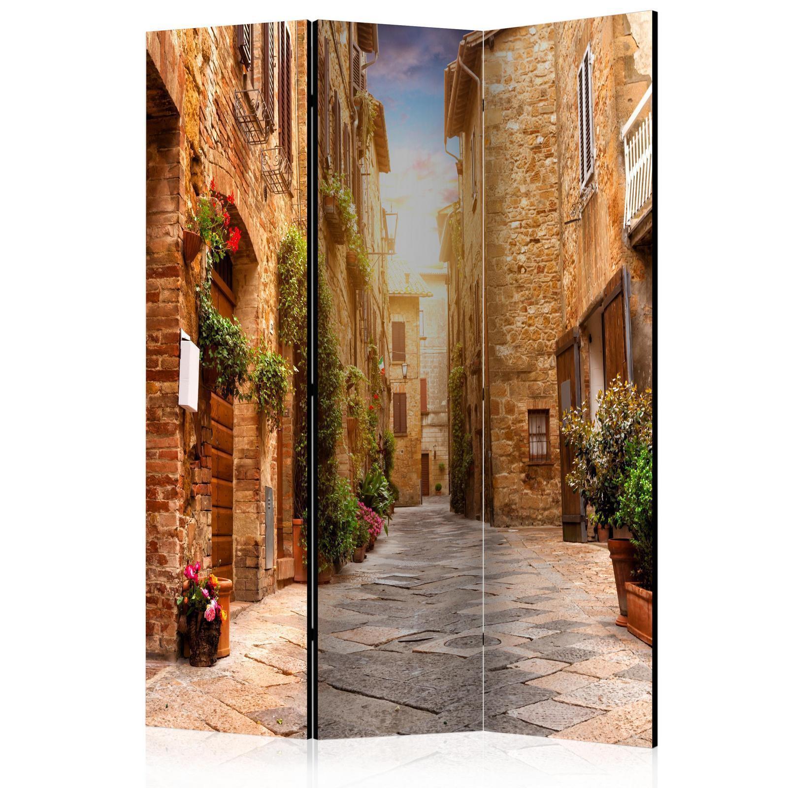 Paravent - Colourful Street in Tuscany