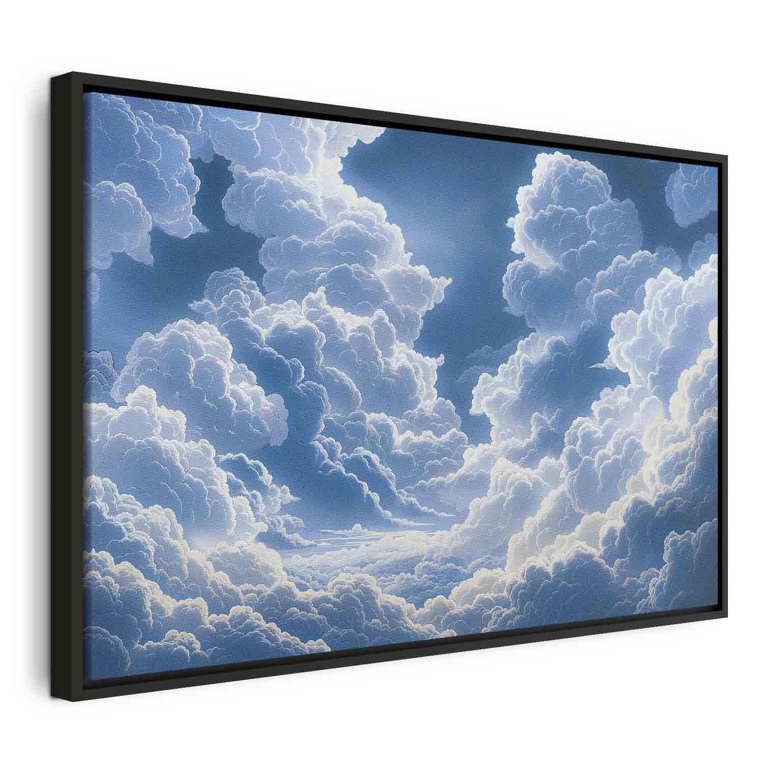 Tableau - Blue Sky Breaking Through White Fluffy Clouds