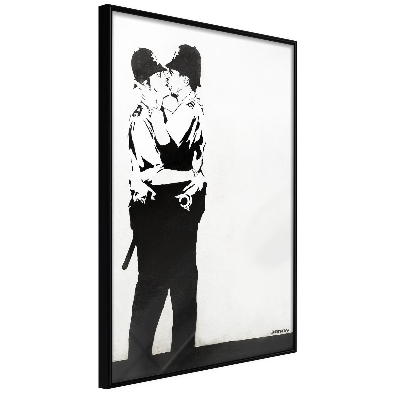 Affiche Banksy kissing coppers II