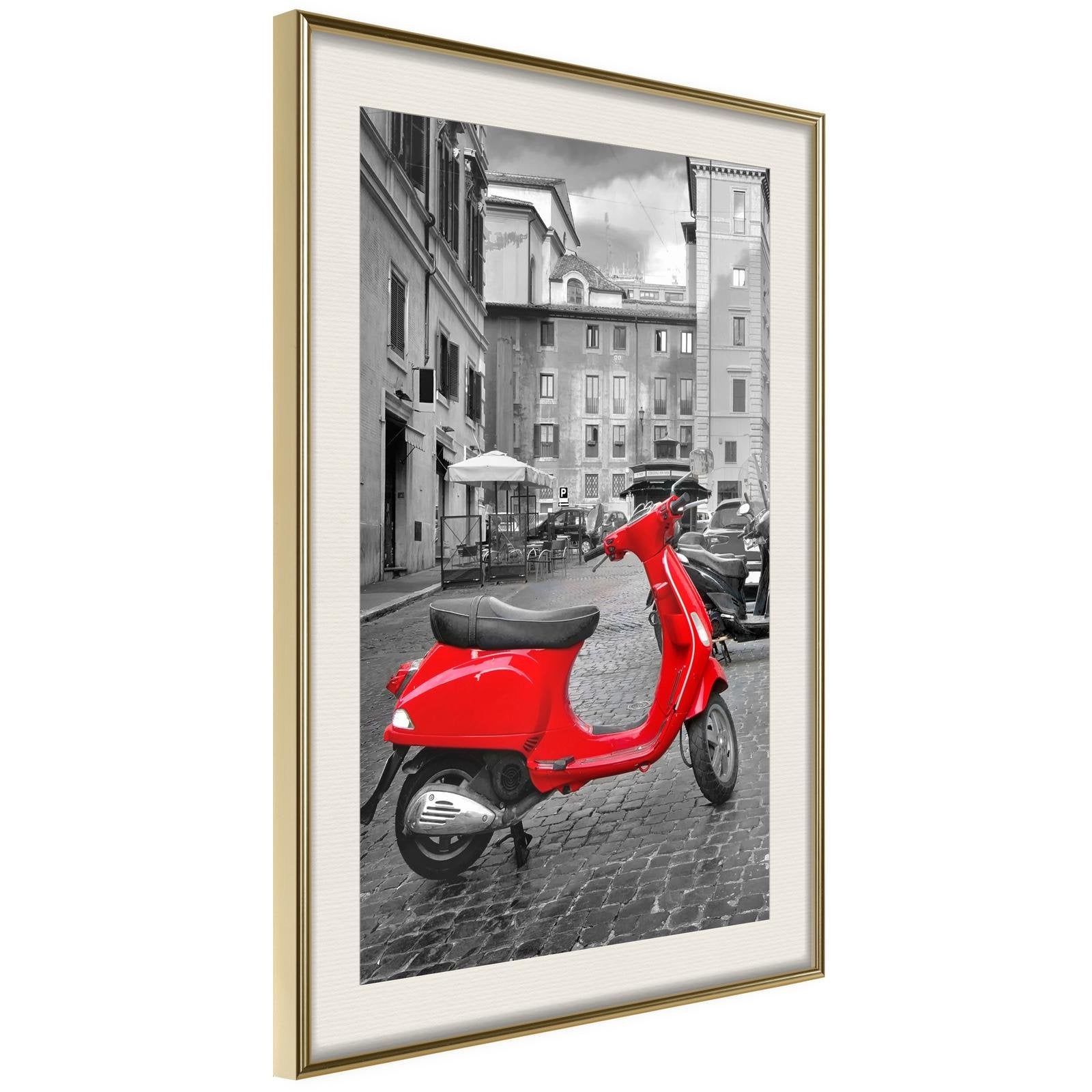 Poster Scooter Rouge