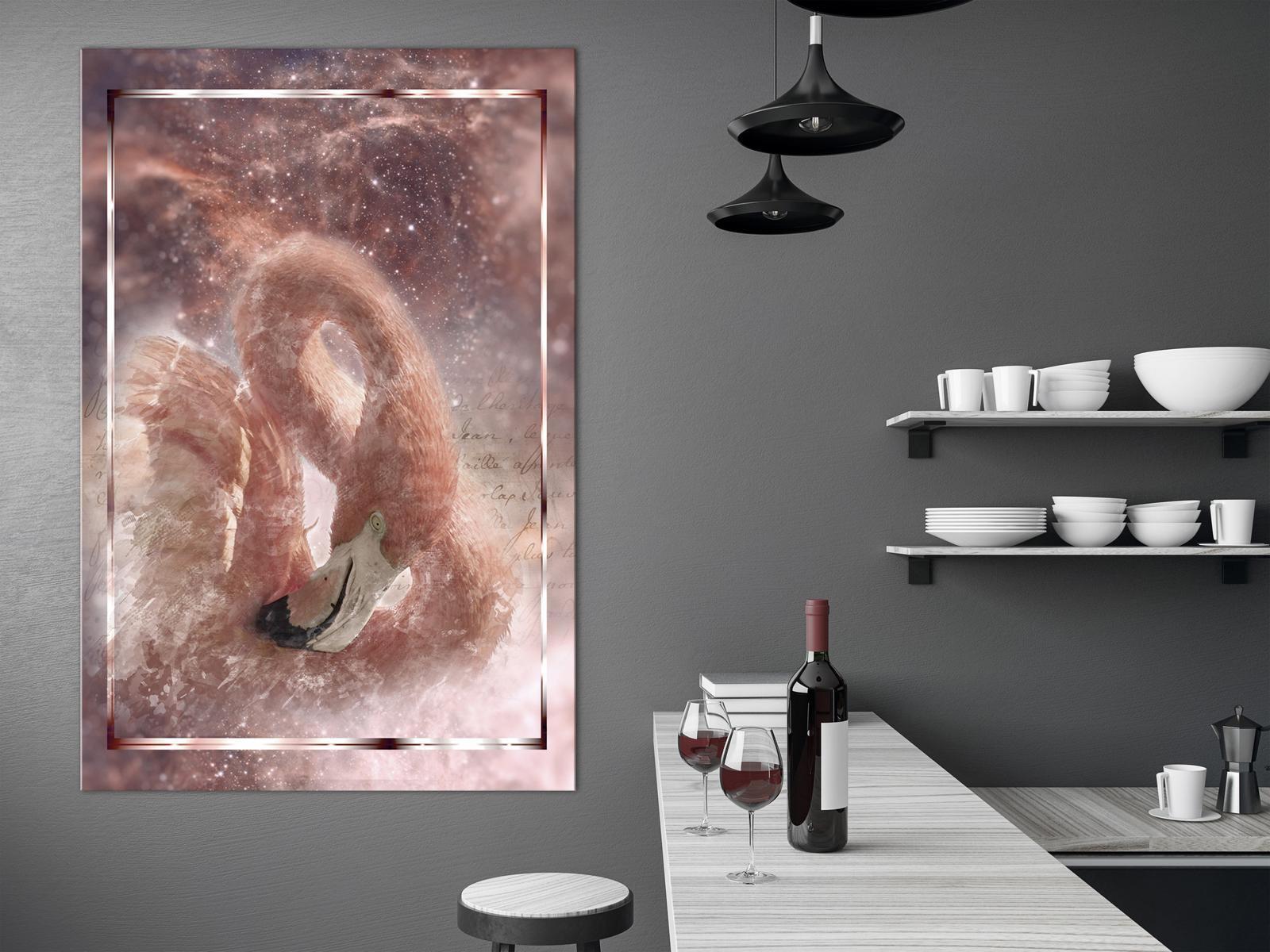 Tableau - Space Flamingo (1 Part) Vertical