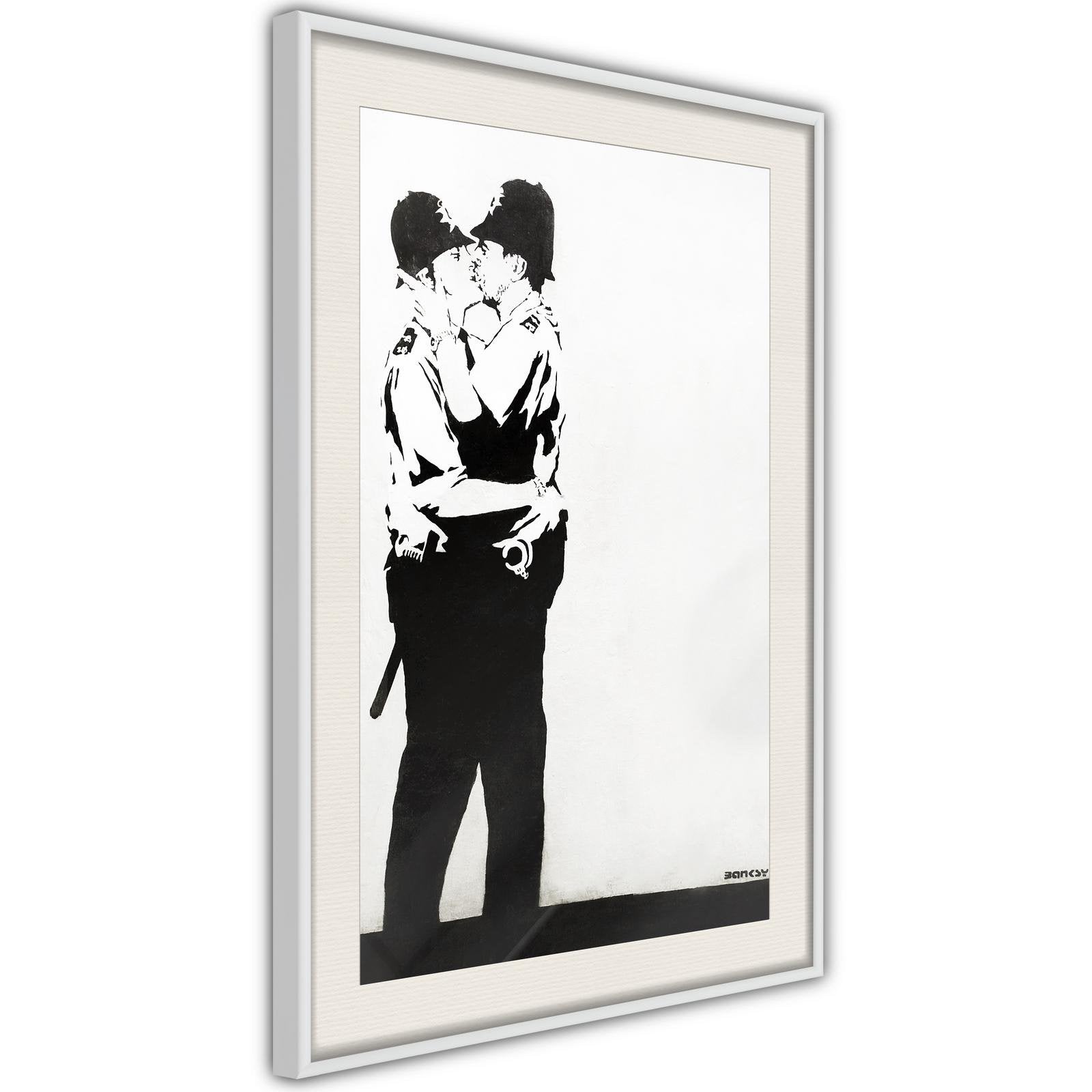 Affiche Banksy kissing coppers II
