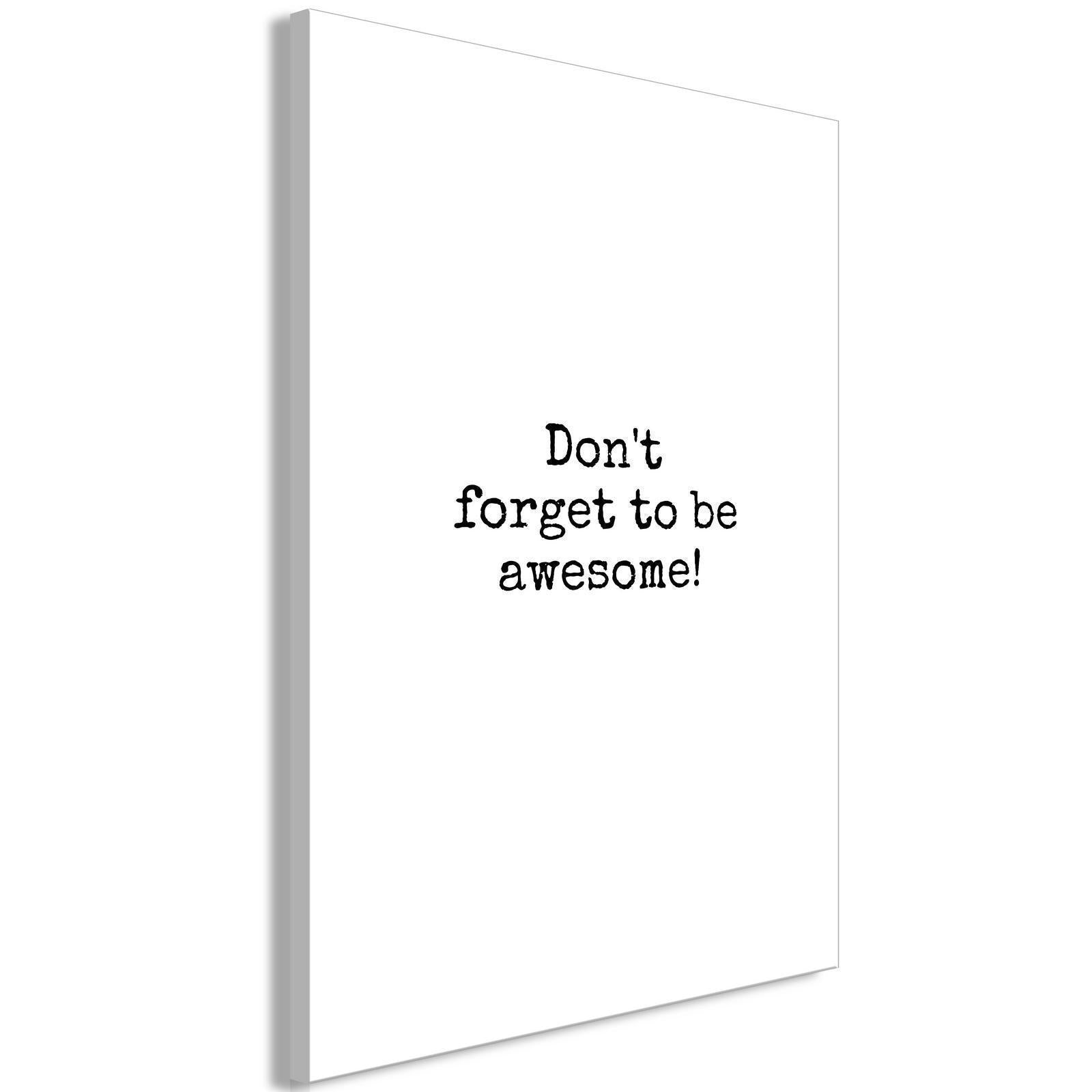 Tableau - Don't Forget to Be Awesome! (1 Part) Vertical