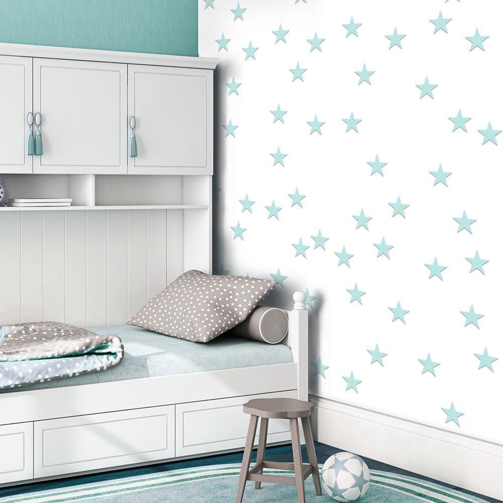 Tapisserie murale - Stars - Aquamarine