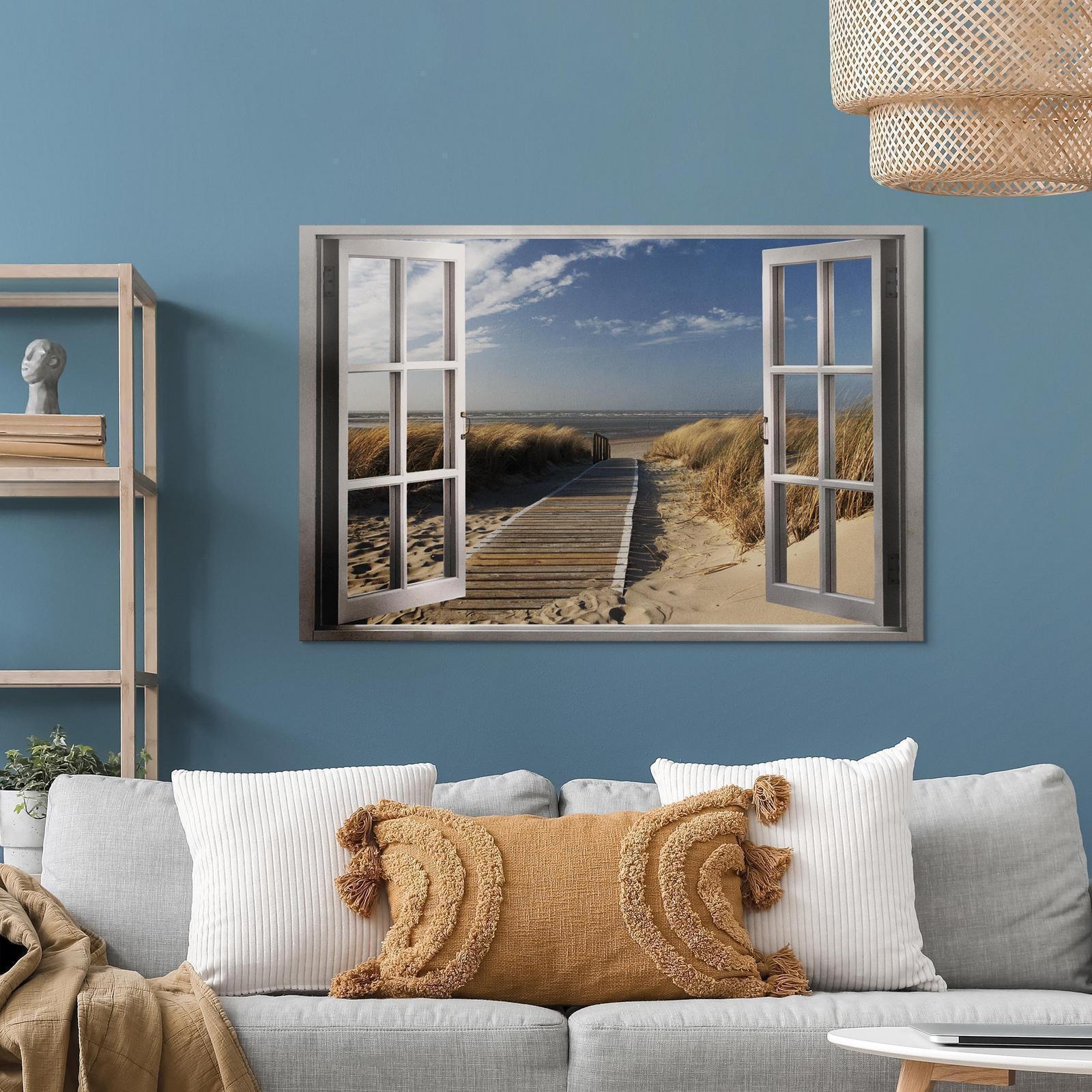 Tableau - Window: View of the Beach