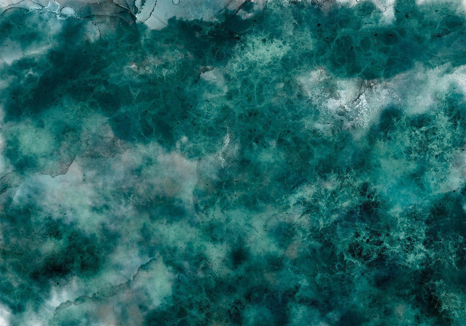 Papier peint - Malachite respite - modernist abstract background with texture