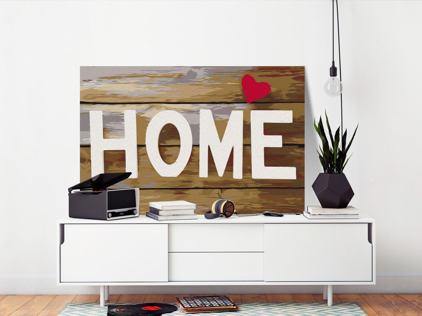 Peinture par numéros - Home with Heart