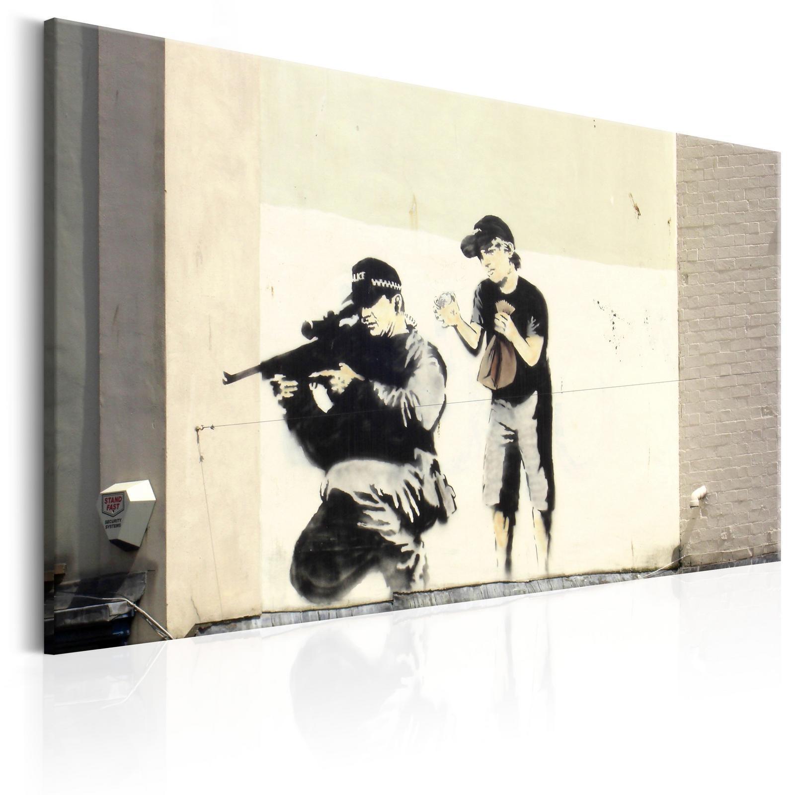 Tableau - Sniper and Child by Banksy