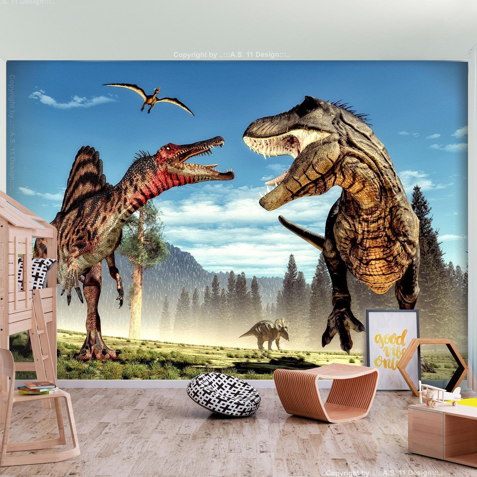 Papier peint - Fighting Dinosaurs