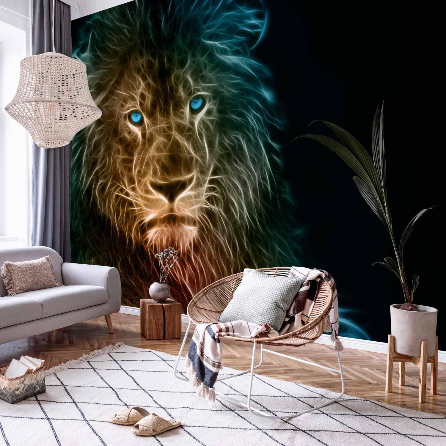 Papier peint - Abstract lion