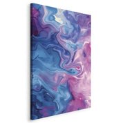 Tableau - Night Flows - Abstract Waves in Shades of Blue and Violet