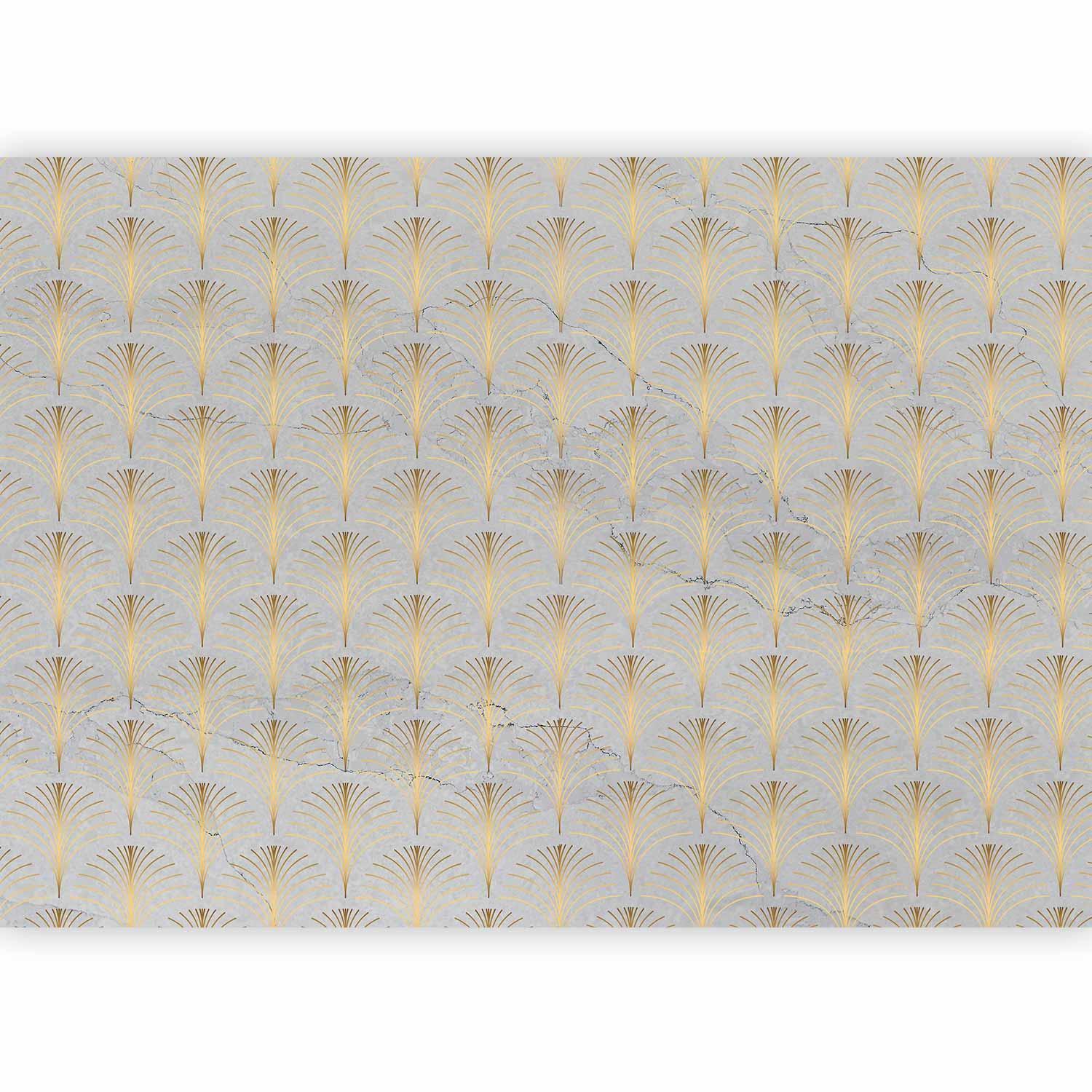 Papier peint - Linear Pattern With Gold