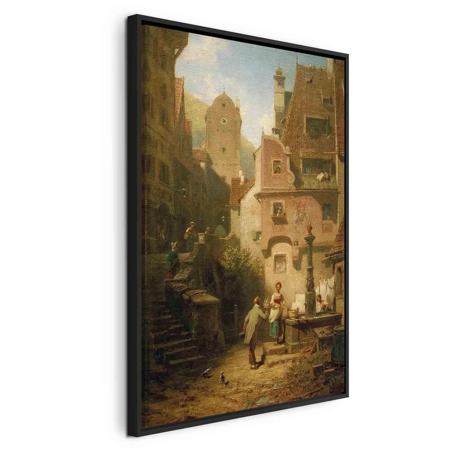 Tableau - Well-Wisher Presenting Flowers (Carl Spitzweg)