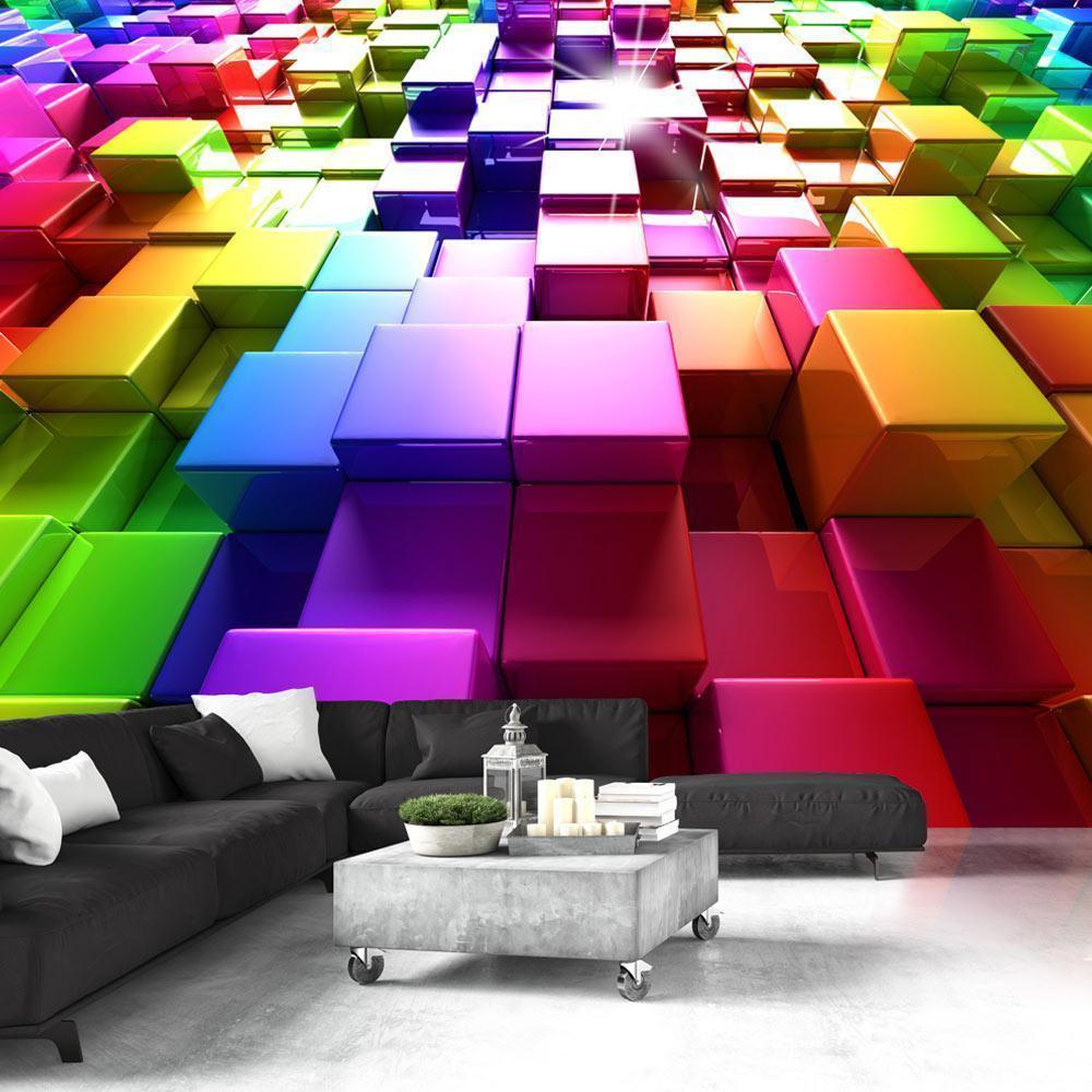 Papier peint - Colored Cubes