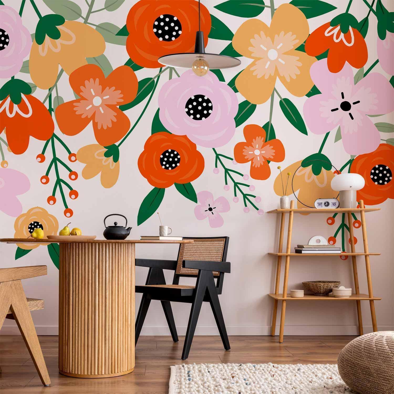 Papier peint - Colorful Bloom - First Variant