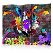 Paravent - Graffiti: Colourful attack II