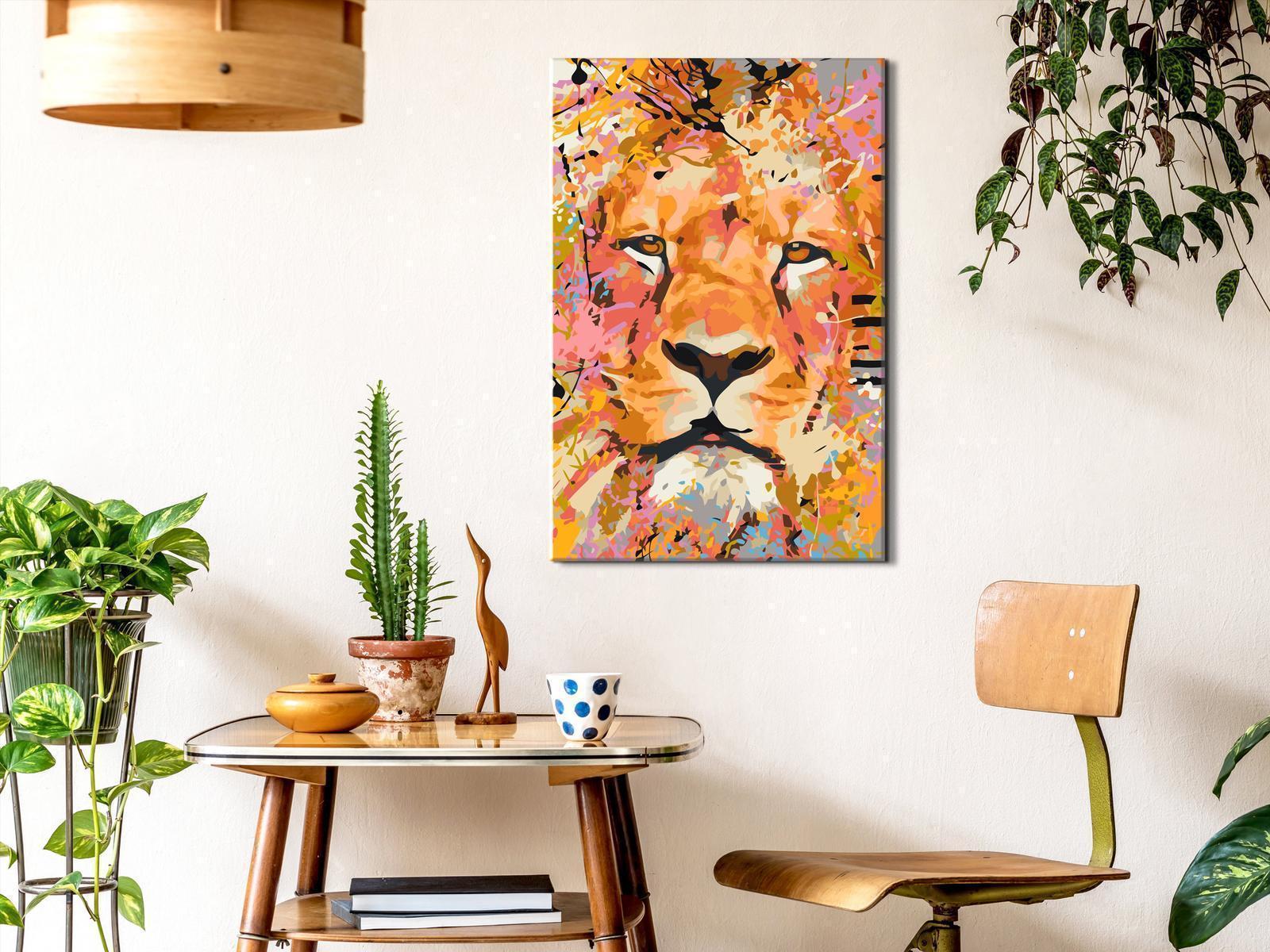 Peinture par numéros - Watchful Lion