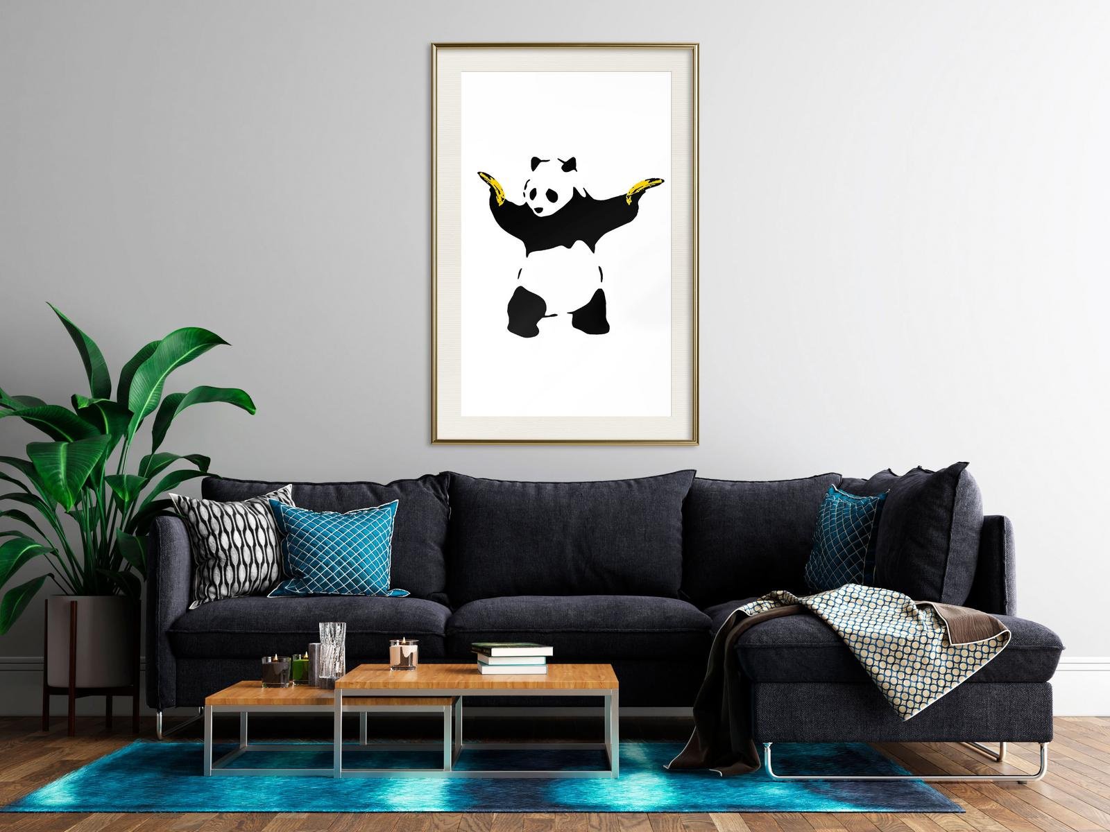 Poster Banksy panda with guns
