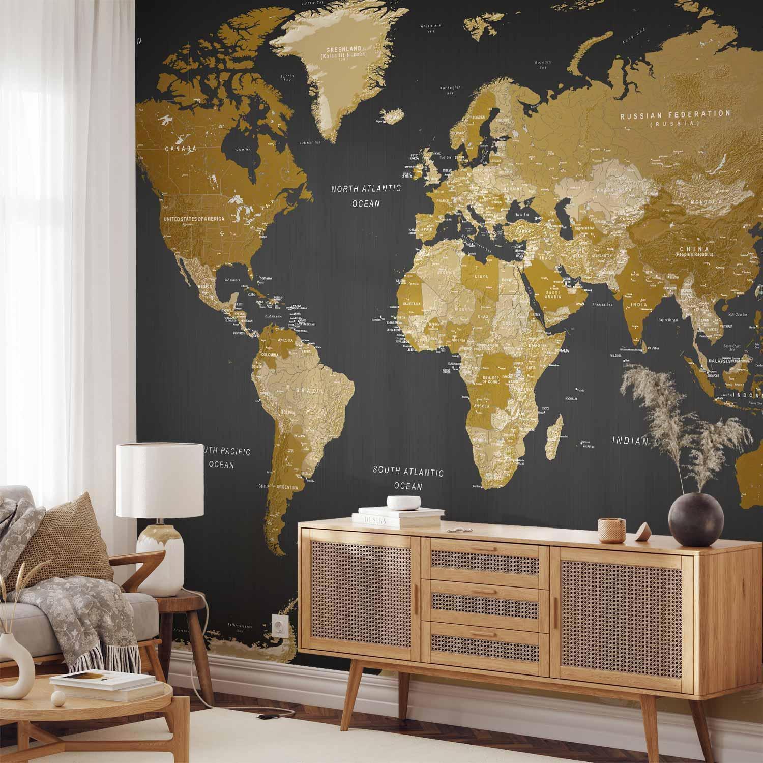 Papier peint - World Map: Modern Geography