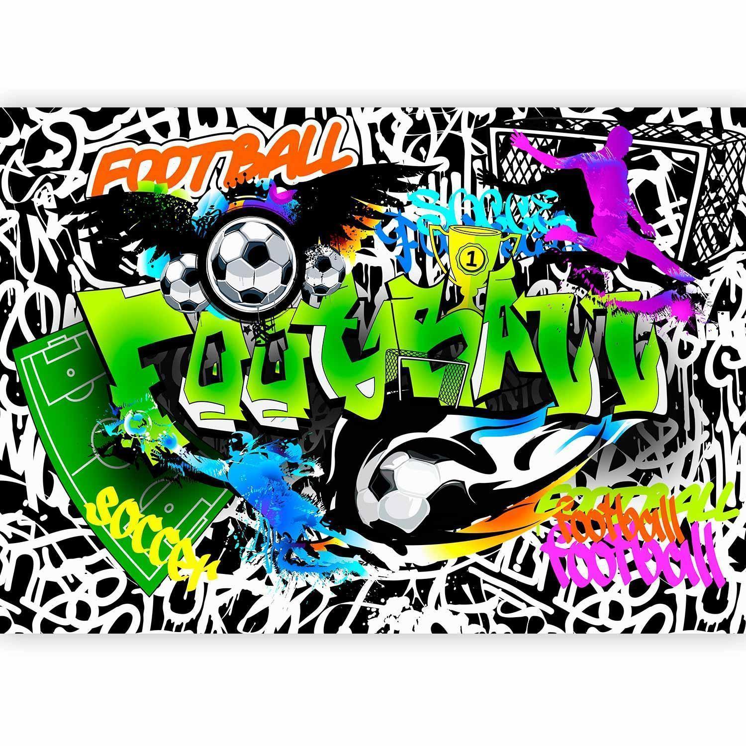 Papier peint - Football Graffiti