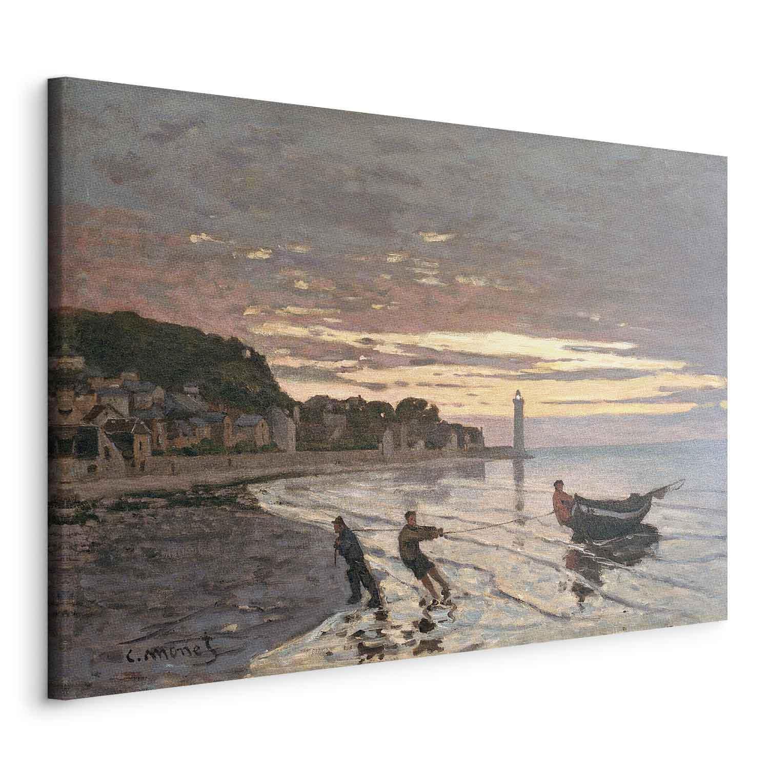 Tableau - Hauling a Boat Ashore, Honfleur